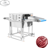 Machine à découper automatique de viande de porc, de poulet et de bœuf, trancheuse à viande, épaisseur 1000 kg/h pour les grandes usines de transformation de la viande
