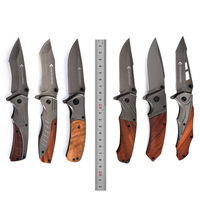 Couteau de poche pliant à manche en bois, styles variés, acier inoxydable 3Cr13, EDC, camping en plein air, chasse, survie, bricolage, OEM personnalisable