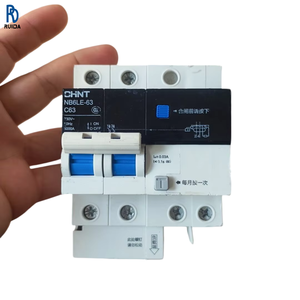 Disyuntor de corriente residual NB6LE-63 C63 2P, dispositivo de protección contra fugas, sobrecarga y cortocircuito para control industrial - Product Image 1