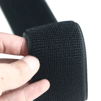 Sangle auto-agrippante réutilisable en tissu non brossé, extensible, à boucles souples et non pelucheuses, découpée à la forme