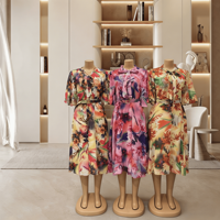 Robe moulante en polyester à bretelles, imprimé ethnique africain, sexy et élégante, pour le printemps et l'été, style décontracté