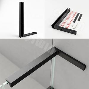 Soporte de Pared <span class=keywords><strong>para</strong></span> Mampara de Ducha, Soportes Fijos <span class=keywords><strong>para</strong></span> Puerta de Vidrio, Barra de Soporte SUS304 - Product Image 6