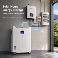 Sistema de Batería LFP de 10kWh con Monitoreo Inteligente WIFI, 51V 200Ah, Alta Eficiencia, 8000 Ciclos, Carcasa Industrial Reforzada y Apilable