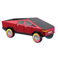 WS-580L 15W Enceinte portable Bluetooth de bureau sans fil au design Tesla Cyberpickup, mini karaoké pour voiture MS-538 avec éclairage disco RGB