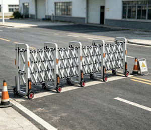Barrière de sécurité routière extensible en aluminium Zhanjiang pour le gouvernement, les usines et les événements sportifs - Product Image 4