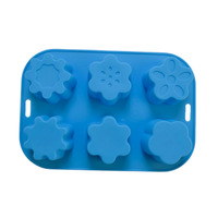 Meilleure Moule à Mini-Cupcakes en Silicone Écologique Certifiée LFGB, en Forme de Fleur, Vente en Gros, Emballage en Sac OPP, Compatible Micro-ondes