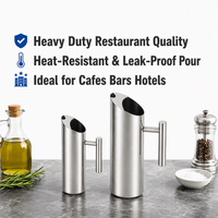 Pichet à eau en acier inoxydable, carafe de service pour boissons, idéal pour les mariages, la restauration, les événements, les fêtes, les restaurants, les hôtels, les buffets et les tables.