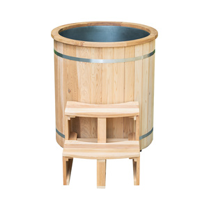 Bañera de inmersión fría comercial de cedro rojo para recuperación, con filtro y enfriador WiFi de 1hp, venta al por mayor directa de fábrica - Product Image 1