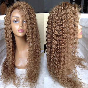 Divaswigs <span class=keywords><strong>Peluca</strong></span> de Encaje Completo <span class=keywords><strong>Beyonce</strong></span> Rubio Miel 27, Cabello Humano, <span class=keywords><strong>Peluca</strong></span> de Encaje Frontal Brasileña Rizada Afro Virgen - Product Image 3