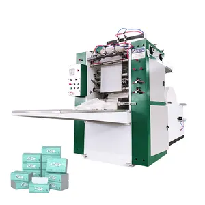 Fuyuan fábrica papel tecido converter tecido facial que faz a máquina 9 linhas Interfold tecido facial máquina