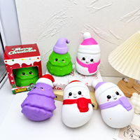Jouets Squishy Géants de Noël Bonhomme de Neige en Gros, Jouets Sensoriels Souples à Presser Anti-Stress en Matériau TPR, 14+ Couleurs Multiples