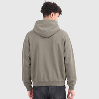 Sweat à capuche personnalisé épais 355 g/m² coupe ample pour homme, style streetwear, en molleton vierge surdimensionné
