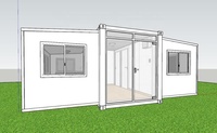 Villa de luxe préfabriquée en bois prête à l'emploi, conteneur extensible de 20 pieds ou 40 pieds, maison mobile extérieure de 2 à 5 chambres