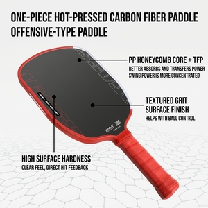 Nuova Racchetta da Pickleball Portatile Boomstick SLK BoomCore Foam Lvbs con Interno in Schiuma, 16mm Gen 4, Forma Allungata, in Fibra di Carbonio T700, Personalizzabile - Product Image 4