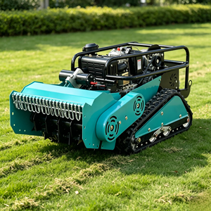 Tondeuse robot chenillée télécommandée à rayon de braquage zéro, à lame rotative, 800 mm, moteur <span class=keywords><strong>4</strong></span> temps, à essence, pour pentes et tout-terrain, 600W - Product Image 2