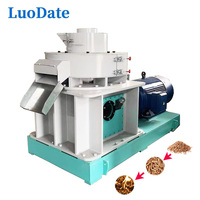 Broyeur à granulés de biomasse verticale LUODATE 10-25TPH pour bois dur, machine de pressage de bois pour la production de granulés de combustible biomasse