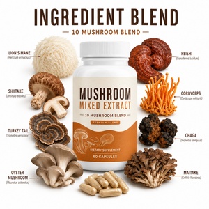 Soutien Immunitaire et Énergétique pour Adultes – 60 Capsules – Extrait Biologique Mixte de Champignons Crinière de Lion, Cordyceps et Reishi – Sans Gluten, Végétalien - Product Image 5