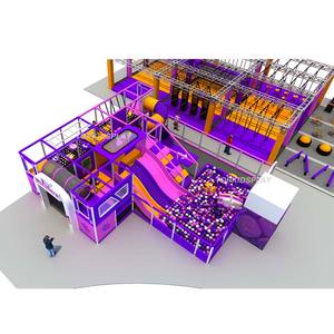 Tuv & ASTM ได้รับการรับรองจากประเทศจีนอุปกรณ์สนามเด็กเล่นในร่มสำหรับเด็ก - Product Image 3
