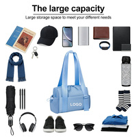 Sac de sport lavable multi-styles avec logo personnalisé, sac de voyage personnel portable unique, léger, prix d'usine, sac de fitness avec chargement USB