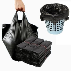 Túi Đựng Rác Gia Dụng Bằng Nhựa HDPE Màu Đen Giá Xuất Xưởng/Túi Rác Có Tay Cầm Túi Áo Thun - Product Image 3
