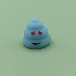 Jouet anti-stress Mochi en TPR en forme de caca, coloré, mignon, mini, avec expressions amusantes, pour la décompression et la libération de la pression - Product Image 4