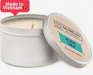 Vente en gros de bougies d'aromathérapie en cire de soja de luxe avec logo personnalisé pot en métal parfumé cadeaux pour l'obtention du diplôme de la Saint-Valentin et la fête des pères - Product Image 5
