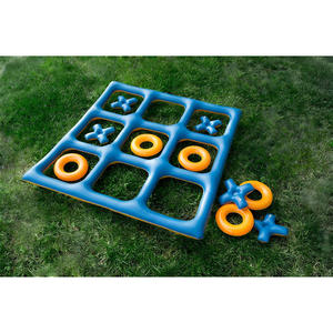Jeu de piscine gonflable Tic Tac Toe en PVC écologique et amusant pour tous les âges, idéal pour les fêtes aquatiques, les jeux d'eau en intérieur et en extérieur - Product Image 2