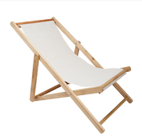 Chaise longue inclinable réglable par gravité Chaises longues de plage de jardin traditionnelles Chaises longues classiques Chaises en bois inclinables