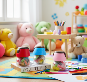 ของเล่นกระปุกออมสินพลาสติกขนาดเล็กสำหรับเด็กอายุ 4-6 ปี ทำจากพลาสติก ของเล่นเสริมสร้างจินตนาการการเล่นธนาคาร - Product Image 2