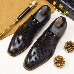 Mocasines Oxford para Hombre, Zapatos de Cuero con Punta Cerrada, Cierre con Cordones, Diseño Transpirable, Estilo Británico, Formal de Negocios, Casual, para Todas las Temporadas - Product Image 2