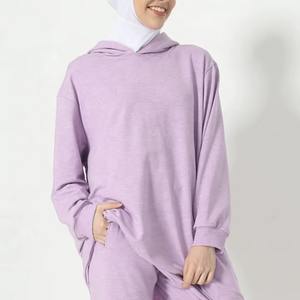 ชุดวอร์มผู้หญิงแขนยาวคลุมทั้งตัว ผ้าโพลีเอสเตอร์/คอตตอน น้ำหนักเบา ระบายอากาศได้ดี คุณภาพสูง ปี 2026 สไตล์มุสลิมสุภาพเรียบร้อย ขายดี - Product Image 3