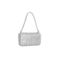 Sac de soirée tendance et luxueux, orné de strass, sac de soirée personnalisé, sac à main de créateur original, sac à bandoulière sous le bras