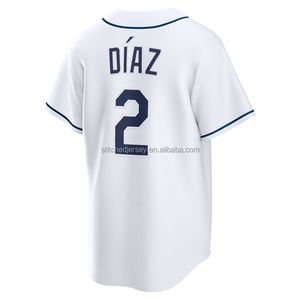 2026 Hot Style Heren Geborduurde Yandy Diaz 2 Junior Caminero 13 Baseball Jersey - Product Image 2