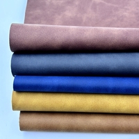 Hot Selling Custom Suede Designer Printed Faux Leather Roll Ecoleather Rexine Fabric PU for Decorative Bags Waterproof by Yard