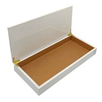 Boîte de couvercle pour mères en perles, nouveauté design de luxe en bois couleur chocolat, boîte de date