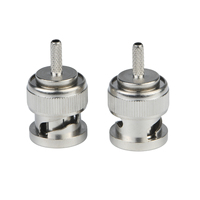 Conector BNCJ-1.5, Conector BNC Macho para Crimpar, Conector BNC Hembra, Conector Coaxial de Radiofrecuencia