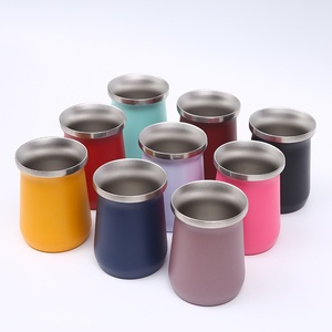 Mini Taza de Mate de 8oz, Taza de Café Portátil para Exteriores, Taza Térmica de Doble Capa de Acero Inoxidable 304 - Product Image 2