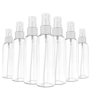 Spray Bottle 100ml 10ML 30 ML 50ML 60ML 75ML 80ML 100ML 500ML Clear PET Plastic Breath Freshener Perfume Alchhol Hand Sanitzser Pocket Spray Bottle