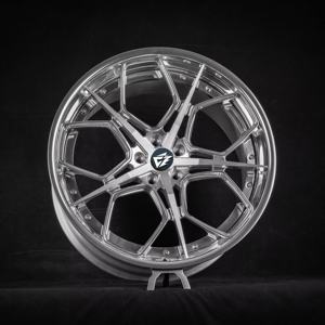 Rines Forjados Plateados de Alto Brillo Estilo JDM VIP de 19 y 20 Pulgadas, Diseño de 2 Piezas con Remaches para <span class=keywords><strong>Nissan</strong></span> <span class=keywords><strong>GTR</strong></span> Supra - Product Image 1