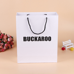 Customizable Eco-Friendly White Cardboard <strong>Paper</strong> <strong>Bags</strong> Durable Available in Various Sizes for Retail Promotions Offset <strong>Printing</strong> - Product Image 2