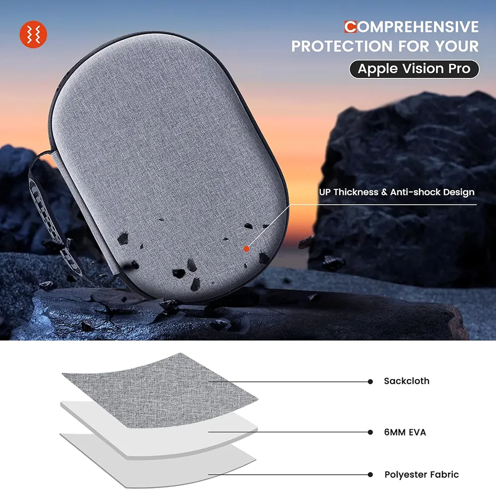 Custom Hard EVA Travel Case EVA Storage Case Shockproof EVA Portable Protection Case Box for Apple Vision Pro