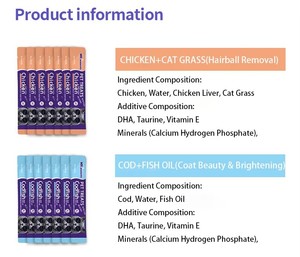 Snack Umido per Gatti in Strisce da 15g per Aumentare il Peso e Nutrire <span class=keywords><strong>le</strong></span> Guance - Vendita Diretta dalla Fabbrica - Product Image 4