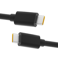 Cable USB Tipo C de Carga Rápida de 90 Grados, 5A PD, Revestimiento de Nailon, Longitud de 2M/1M, con Transferencia de Datos para Computadora e Impresora