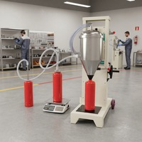 Machine de serrage et de desserrage de vannes d'extincteurs à CO2 avec couple réglable, construction en acier et laiton