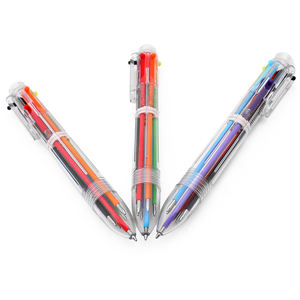 Bolígrafo Multicolor Retráctil Transparente de 6 Colores con Pulsador para Escritura Colorida, Ideal para Niños Creativos - Product Image 3