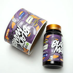 Custom Waterproof <strong>Printing</strong> Self Adhesive Spot Uv <strong>Label</strong> Packaging Rectangle Supplement <strong>Bottle</strong> Customized <strong>Label</strong> - Product Image 1