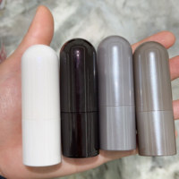 8g plastique galvanoplastie balle en forme de rouge à lèvres baume à lèvres Tubes rouge à lèvres Tube haute brillance pâte conteneurs emballage cosmétique