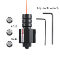 Visée laser tactique pointeur laser rouge DOT optique compacte à longue durée de fonctionnement en alliage d'aluminium