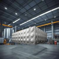 Offre Spéciale – Réservoir d'eau modulaire carré Huili en acier inoxydable boulonné, 5000-50000 gallons, pour usage potable/lutte contre les incendies, qualité alimentaire