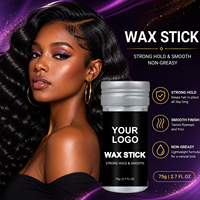 Produits capillaires en gros sous marque privée – Cire coiffante en stick pour le contrôle des bords, fixation forte et fini brillant, qualité supérieure